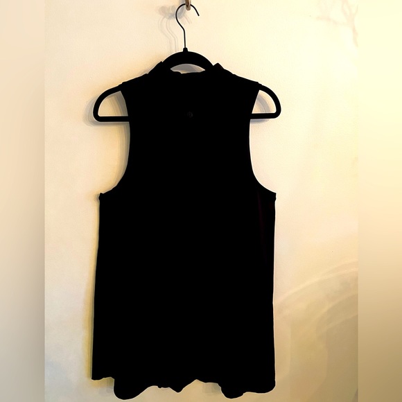 lululemon “All Aligned A-Line Mock Neck Dress”. Size 10, Black. 36” Length. - Picture 2 of 4